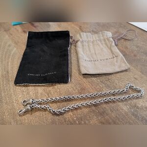 David Yurman Silver Wheat Chain Necklace for Women